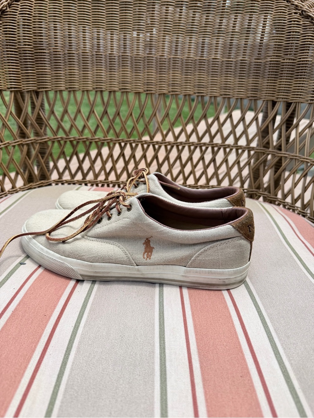 Ralph Lauren Men’s Canvas Low-Top Sneakers 11D